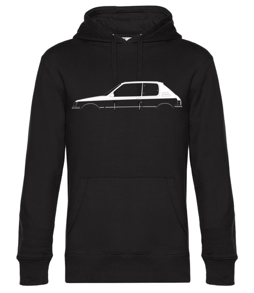 Aperçu: 'Peugeot 205 GTI' Silhouette - Sweat à capuche premium Unisexe - Noir - Devant