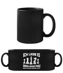 Schach Spielen · Schwarze Tasse