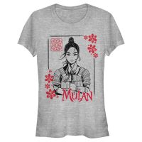 Disney - Mulan - Mulan Ink Line - Women's T-Shirt - Heather grey - Front