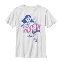 Disney - Mulan - Mulan Pop - Kinder T-Shirt - Weiß - Vorne