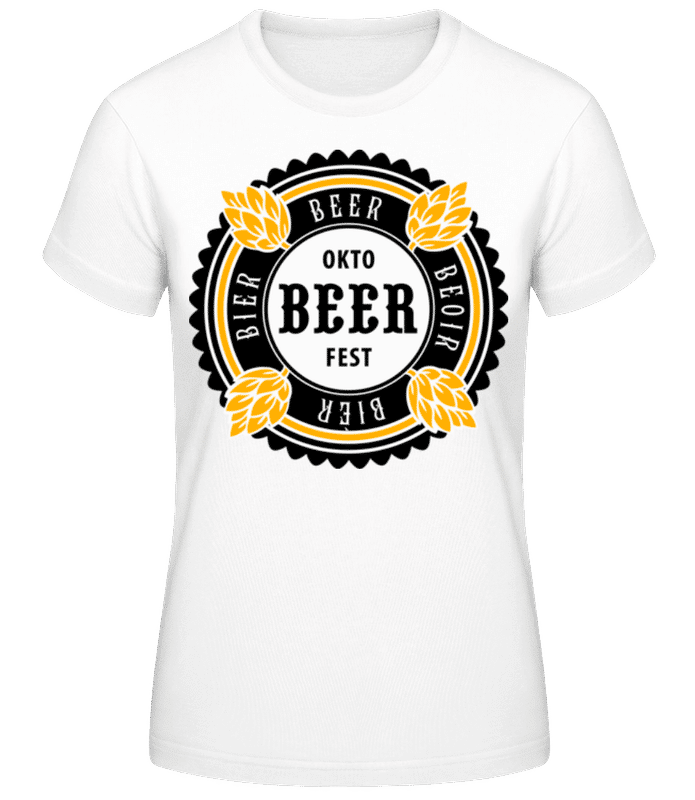 Aperçu: Oktobeer Fest - T-shirt femme B&C - Blanc - Devant