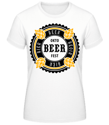 Oktobeer Fest - T-shirt femme B&C - Blanc - Devant