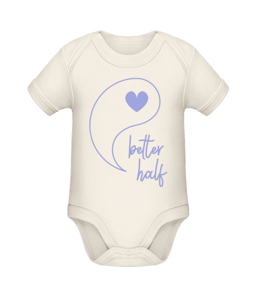 Aperçu: Better Half Yang - Body manches courtes bio - Crème - Devant