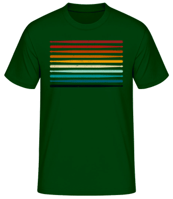 Drumsticks - Männer Basic T-Shirt - Flaschengrün - Vorne