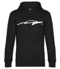 'McLaren 675LT' Silhouette - Men’s Standard Hoodie - Black - Front
