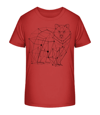 Polygon Bär - Kinder Bio T-Shirt Stanley Stella 2.0 - Rot - Vorne
