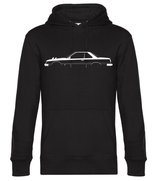 Aperçu: 'Nissan Skyline 2000GT T.' Silhouette - Sweat à capuche premium Unisexe - Noir - Devant