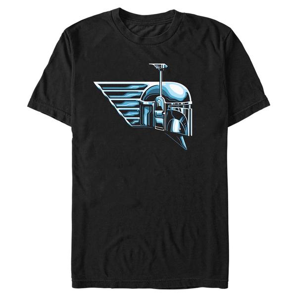 Aperçu: Star Wars - Book of Boba Fett - Boba Fett Chrome Boba Helmet - Homme T-shirt - Noir - Devant