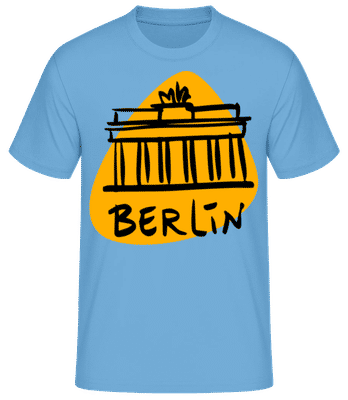 Signe De Berlin - T-shirt standard Homme - Bleu clair - Devant
