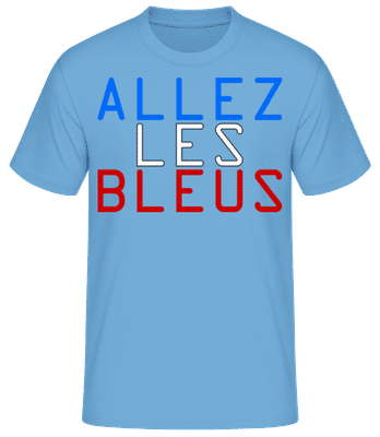 Allez Les Bleus - T-shirt standard Homme - Bleu clair - Devant