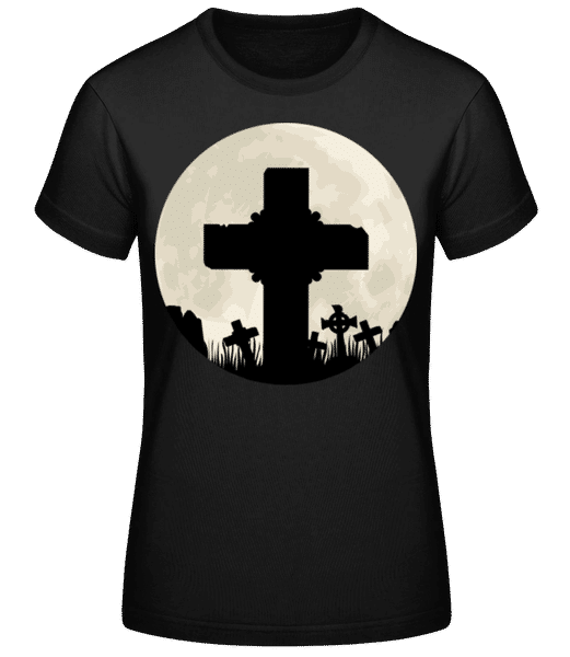 Aperçu: Gothic Scenery Circle - T-shirt standard Femme - Noir - Devant