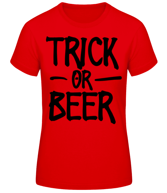 Preview: Trick Or Beer - Women's B&C T-Shirt - Red - Front
