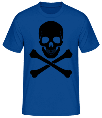 Skull And Bones - Camiseta básica para hombre - Azul real - delante