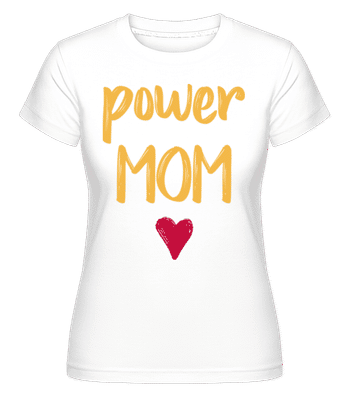 Power Mom -  Shirtinator Women's T-Shirt - White - Front