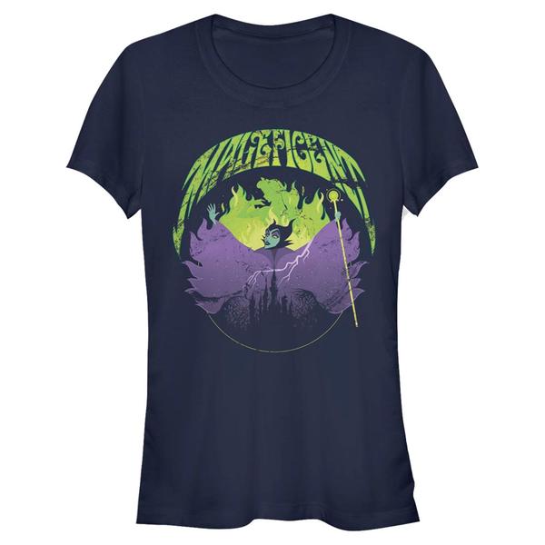 Aperçu: Disney - Sleeping Beauty - Maleficent Rock - Femme T-shirt - Bleu marine - Devant