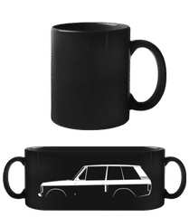 'Range Rover (1970)' Silhouette · Schwarze Tasse