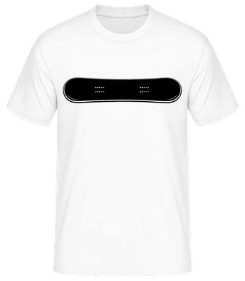 Snowboard - Männer Basic T-Shirt - Weiß - Vorne