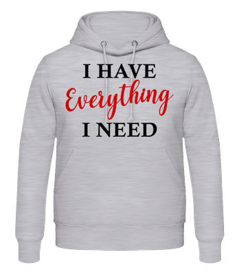I Have Everything - Sweat à capuche Homme - Gris chiné - Devant