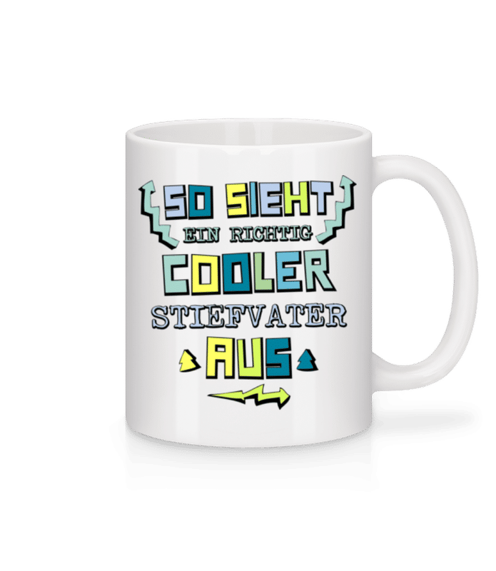 Vorschau: So Sieht Ein Cooler Stiefvater Aus - Tasse - Weiß - Vorne