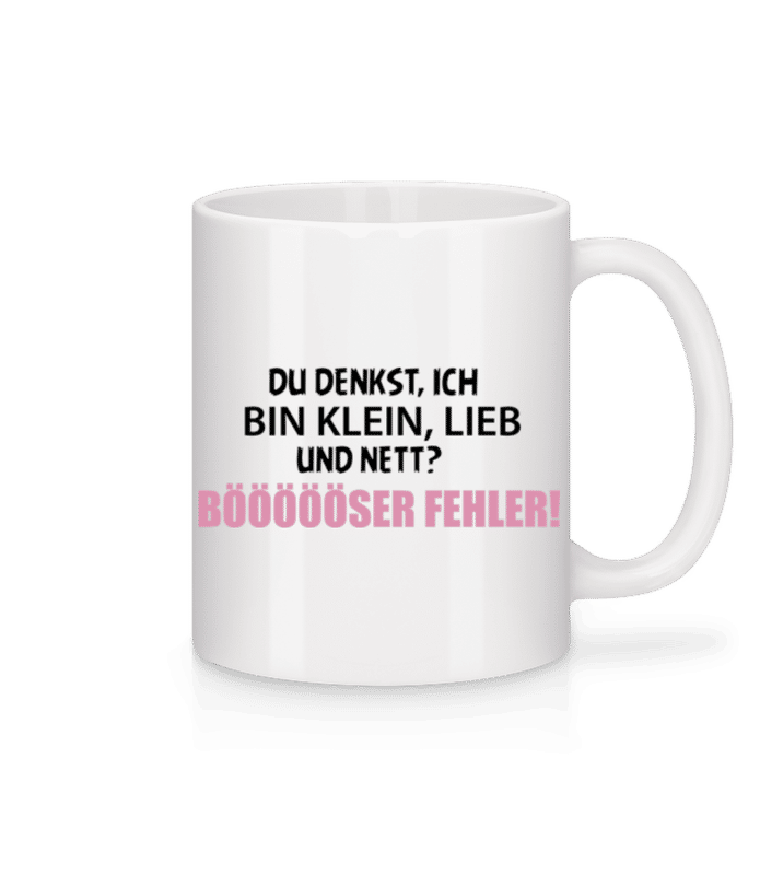 Vorschau: Ich Klein Und Nett? - Tasse - Weiß - Vorne
