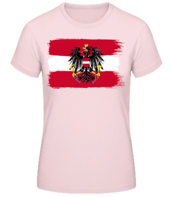 Drapeau Autriche - T-shirt standard Femme - Rose - Devant