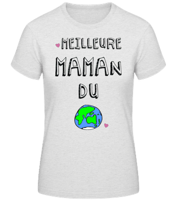 Meilleure Maman Du Monde 4 - T-shirt standard Femme - Gris chiné - Devant