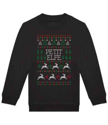 Petit Elfe - Sweat-shirt standard pour enfant - Noir - Devant
