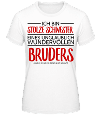 Stolze Schwester Eines Bruders · Frauen Basic T-Shirt