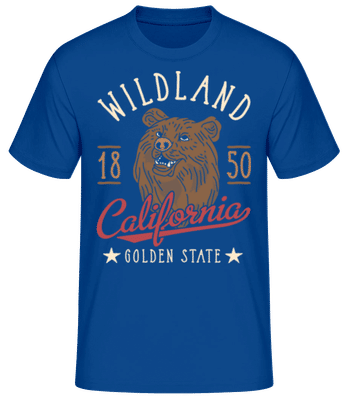 Wildland California - T-shirt standard Homme - Bleu royal - Devant