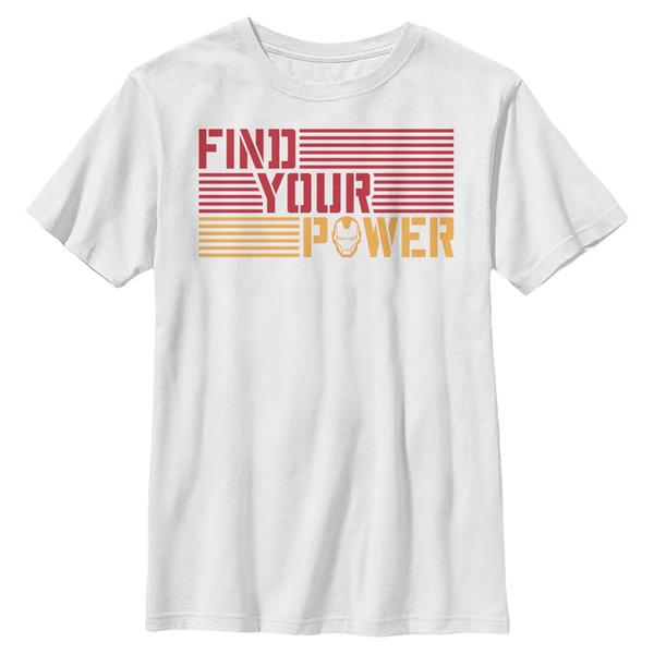 Aperçu: Marvel - Avengers - Iron Man Iron Power - Enfant T-shirt - Blanc - Devant