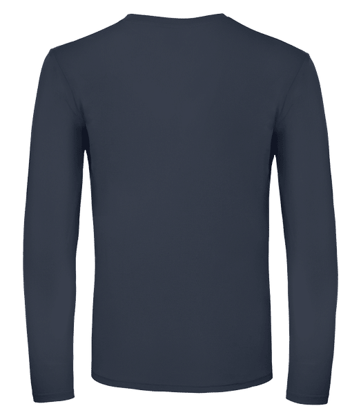 Aperçu: T-shirt manches longues homme B&C - Bleu marine - Derrière