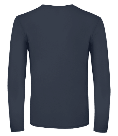 T-shirt manches longues homme B&C - Bleu marine - Derrière