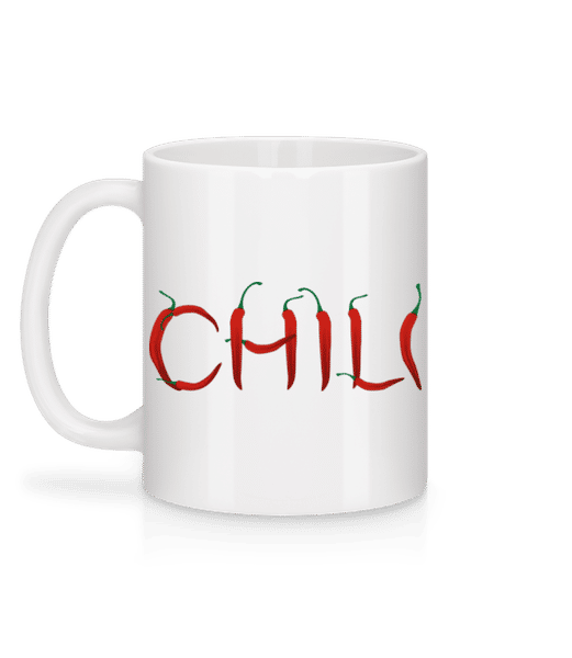 Vorschau: Chili - Tasse - Weiß - Hinten