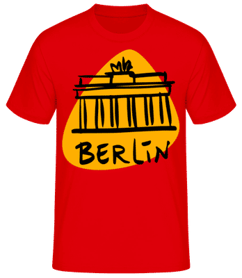 Signe De Berlin - T-shirt standard Homme - Rouge - Devant