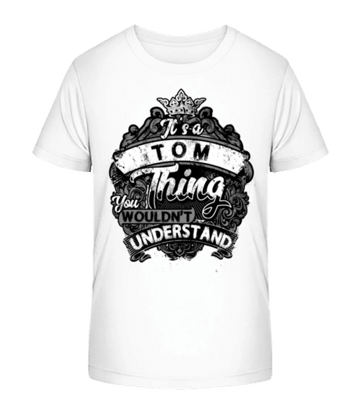 Aperçu: It's A Tom Thing - T-shirt bio Enfant Stanley Stella 2.0 - Blanc - Devant