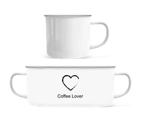 Coffee Lover Heart · Tasse Émaillée