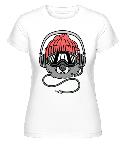 Aperçu: Cool Dog -  T-shirt Shirtinator femme - Blanc - Devant