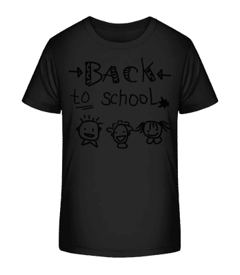 Späť do školy - Detské bio tričko Stanley Stella 2.0 - Čierna - Predné