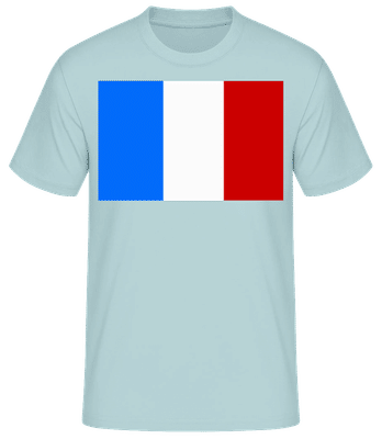 France Flag - T-shirt homme B&C - Menthe verte - Devant
