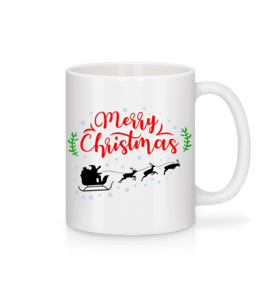Aperçu: Merry Christmas - Mug en céramique blanc - Blanc - Devant