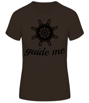 Guide Me - Women's Basic T-Shirt - Brown - Front