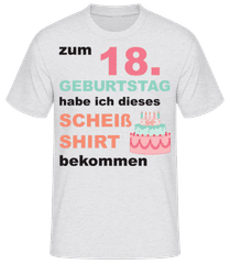 Scheiss Shirt 18 Geburtstag · Männer Basic T-Shirt