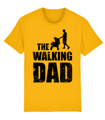 The Walking Dad - Men's Organic T-Shirt Stanley Stella 2.0 - Yellow - Front