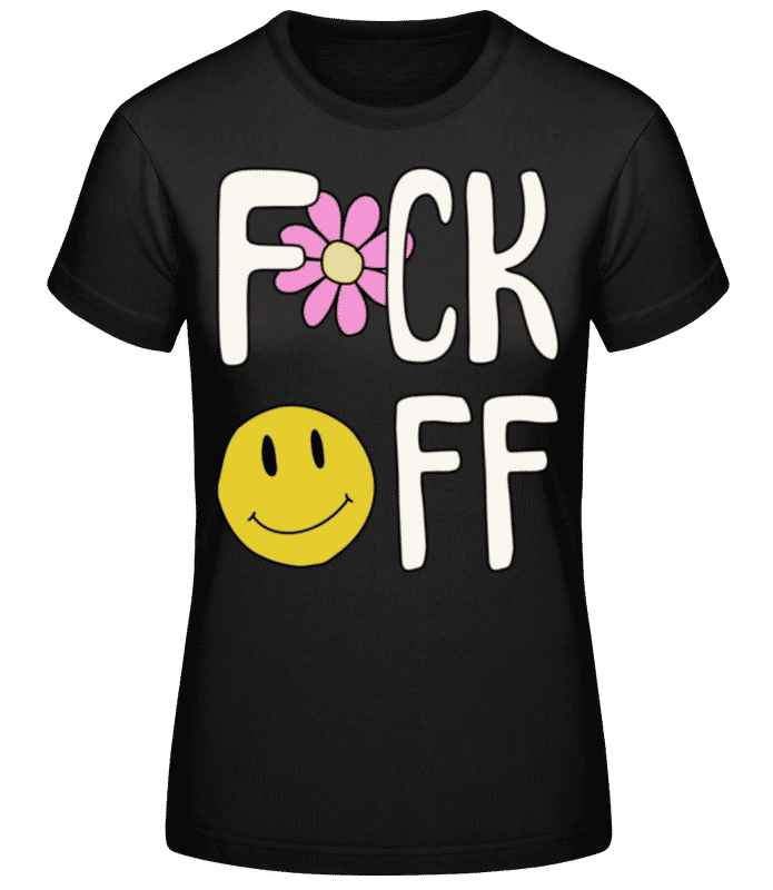 Vista previa: Fck Off - Camiseta básica de mujer - Negro - delante