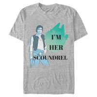 Star Wars - Han Solo Her Scoundrel - Valentine's Day - Men's T-Shirt - Heather grey - Front