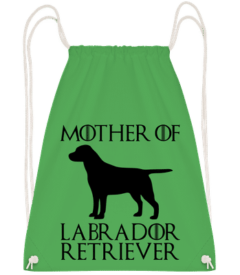 Mother Of Labrador Retriever - Drawstring Backpack - Kelly Green - Vorn
