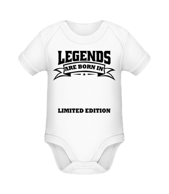 Legends Are Born - Body manches courtes bio - Blanc - Devant