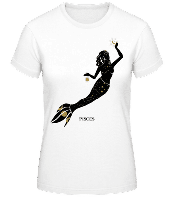 Female Zodiac Sign Pisces - T-shirt standard Femme - Blanc - Devant