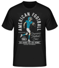 American Football Runner - Men's Basic T-Shirt - Black - Front