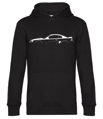 'Ford Mustang GT 1993' Silhouette - Men’s Standard Hoodie - Black - Front